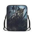 Owl At Night Print Rectangular Crossbody Bag