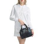 Owl At Night Print Shoulder Handbag