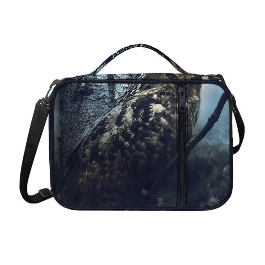 Owl At Night Print Shoulder Strap Bible Bag