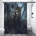 Owl At Night Print Shower Curtain