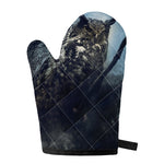 Owl At Night Print Single Oven Mitt