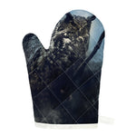 Owl At Night Print Single Oven Mitt