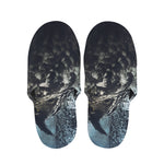 Owl At Night Print Slippers