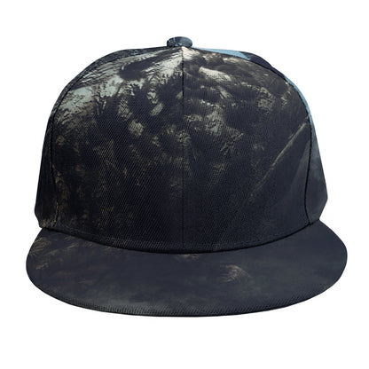 Owl At Night Print Snapback Cap