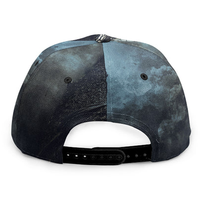 Owl At Night Print Snapback Cap