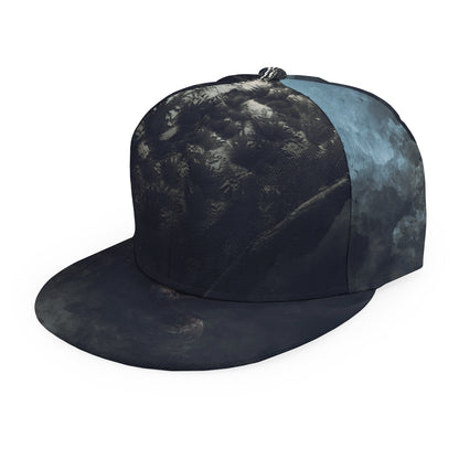 Owl At Night Print Snapback Cap
