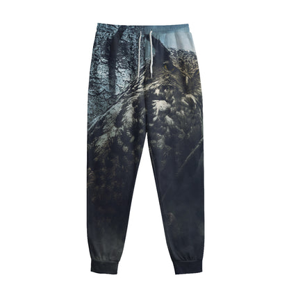 Owl At Night Print Sweatpants