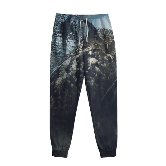 Owl At Night Print Sweatpants