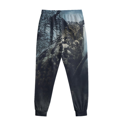 Owl At Night Print Sweatpants