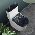 Owl At Night Print Toilet Lid And Tank Cover Set