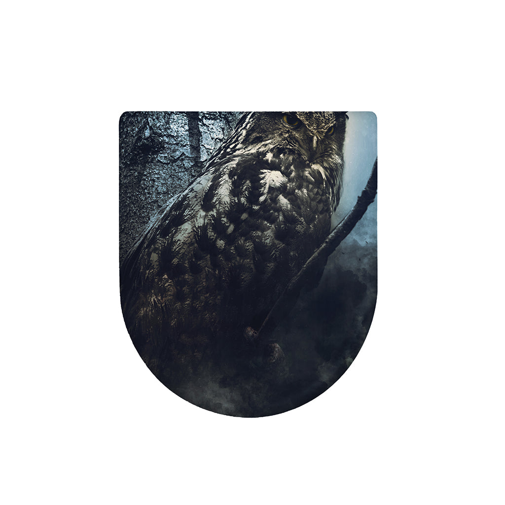 Owl At Night Print Toilet Lid Cover