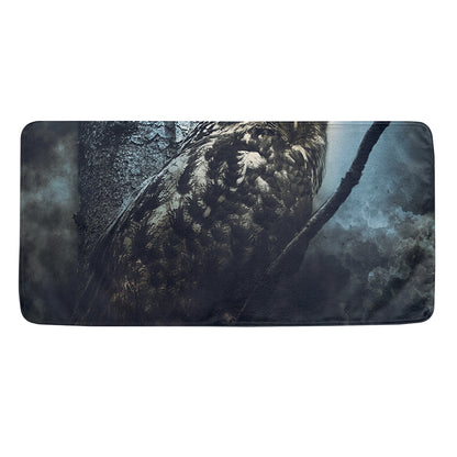 Owl At Night Print Towel