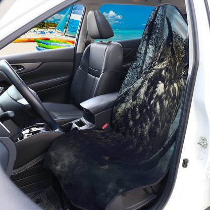 Owl At Night Print Waterproof Car Seat Cover