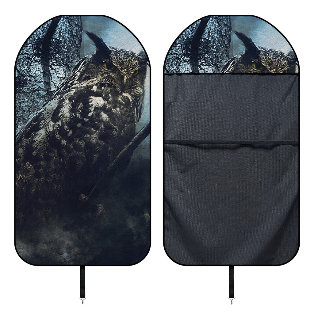 Owl At Night Print Waterproof Car Seat Cover