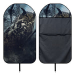 Owl At Night Print Waterproof Car Seat Cover