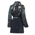 Owl At Night Print Women's Bathrobe
