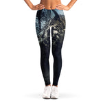 Owl At Night Print Women's Leggings