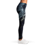 Owl At Night Print Women's Leggings