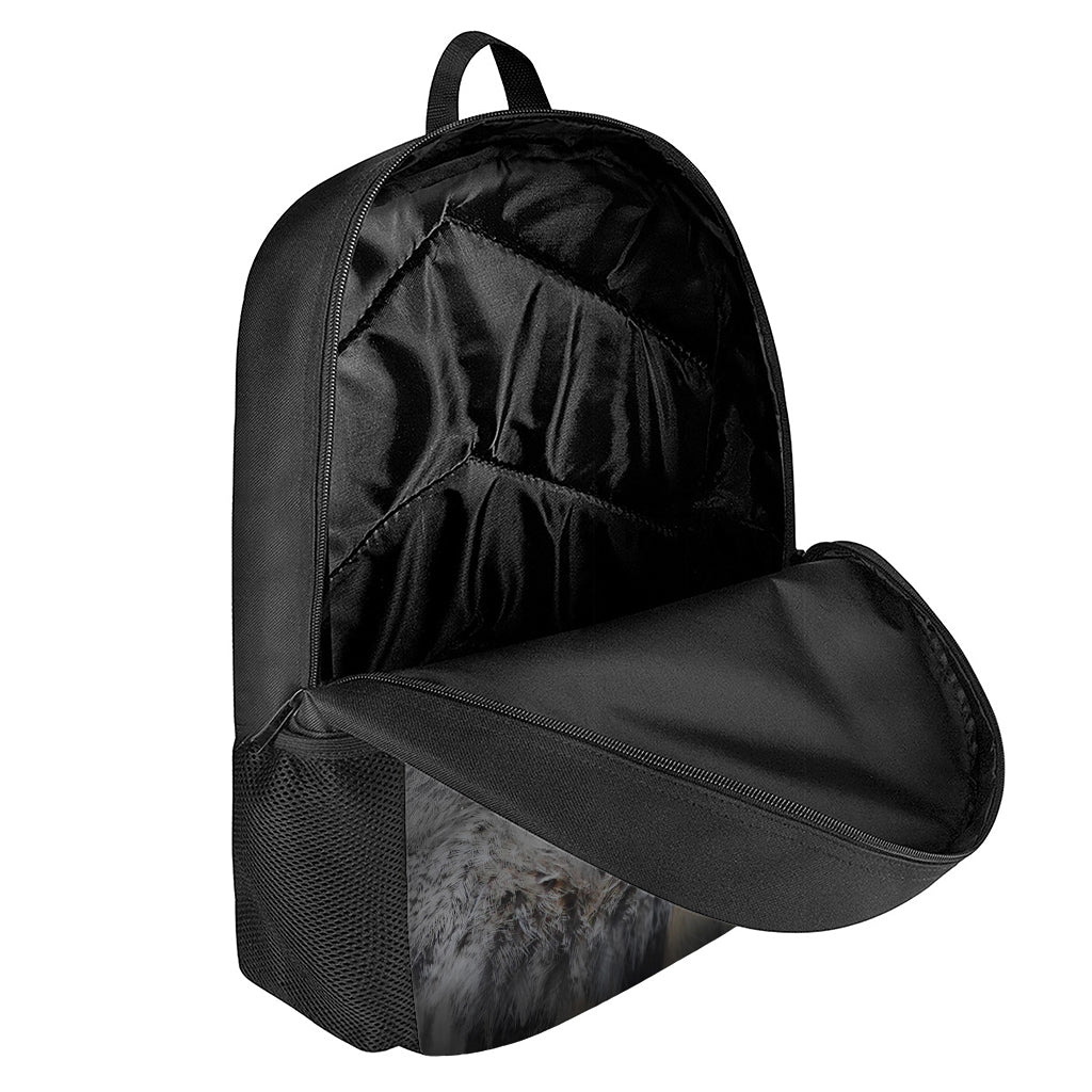 Owl Eyes Print 17 Inch Backpack