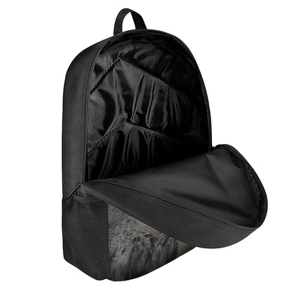 Owl Eyes Print 17 Inch Backpack