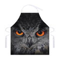 Owl Eyes Print Adjustable Apron