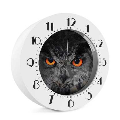 Owl Eyes Print Alarm Clock