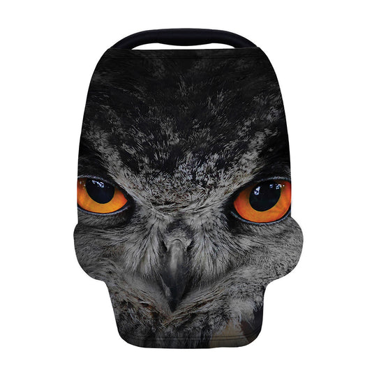 Owl Eyes Print Baby Seat Cover