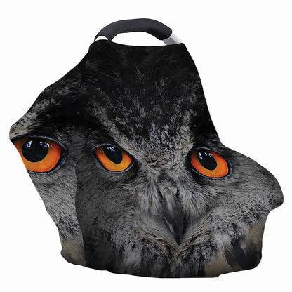 Owl Eyes Print Baby Seat Cover