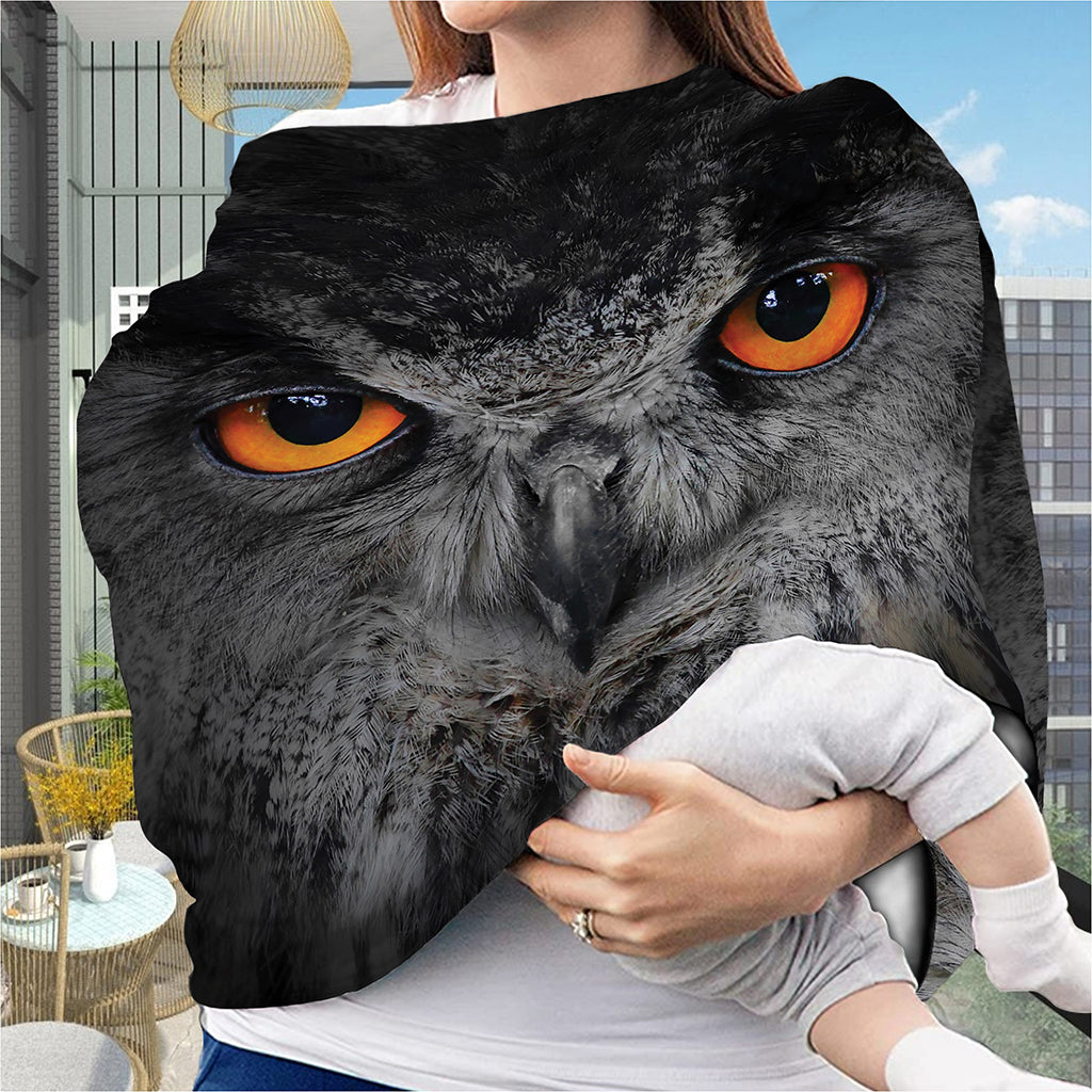 Owl Eyes Print Baby Seat Cover
