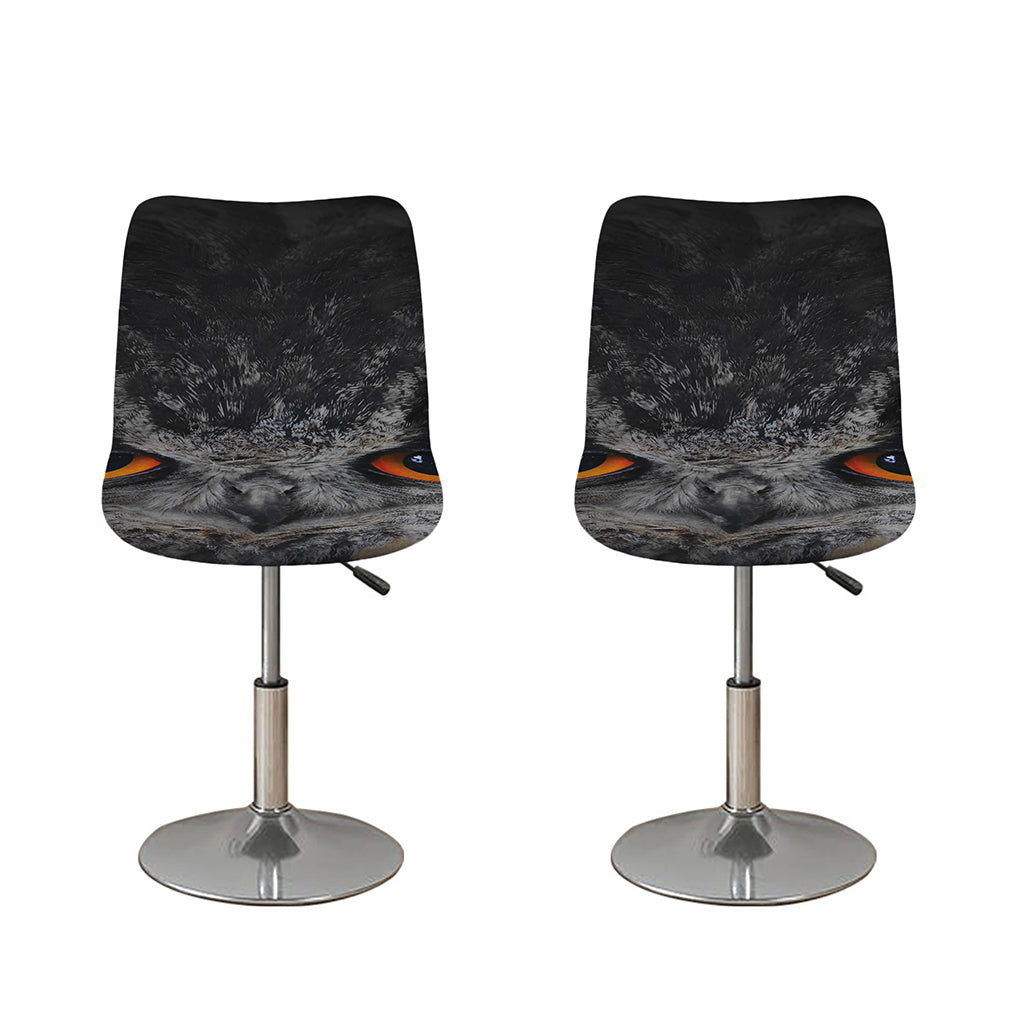 Owl Eyes Print Bar Stool Covers