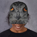 Owl Eyes Print Baseball Cap