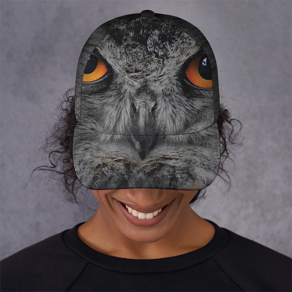 Owl Eyes Print Baseball Cap