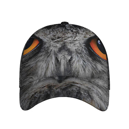 Owl Eyes Print Baseball Cap