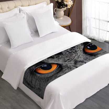 Owl Eyes Print Bed Runner