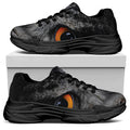 Owl Eyes Print Black Chunky Shoes