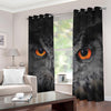 Owl Eyes Print Blackout Grommet Curtains