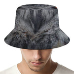 Owl Eyes Print Bucket Hat