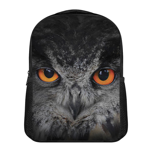 Owl Eyes Print Casual Backpack