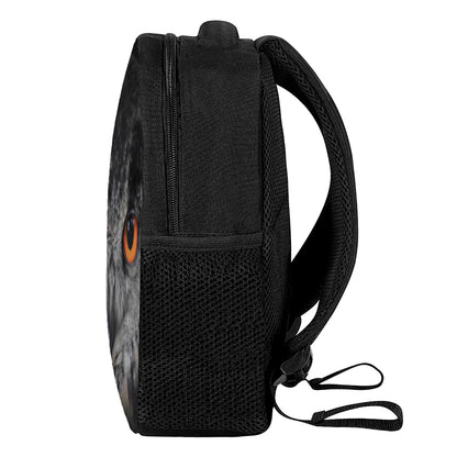 Owl Eyes Print Casual Backpack