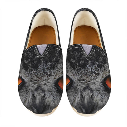 Owl Eyes Print Casual Shoes