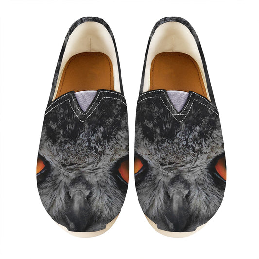 Owl Eyes Print Casual Shoes