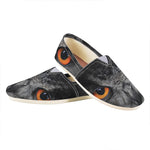 Owl Eyes Print Casual Shoes