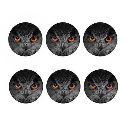 Owl Eyes Print Coaster Set