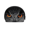Owl Eyes Print Coin Purse