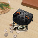 Owl Eyes Print Coin Purse