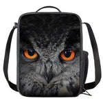 Owl Eyes Print Crossbody Lunch Bag