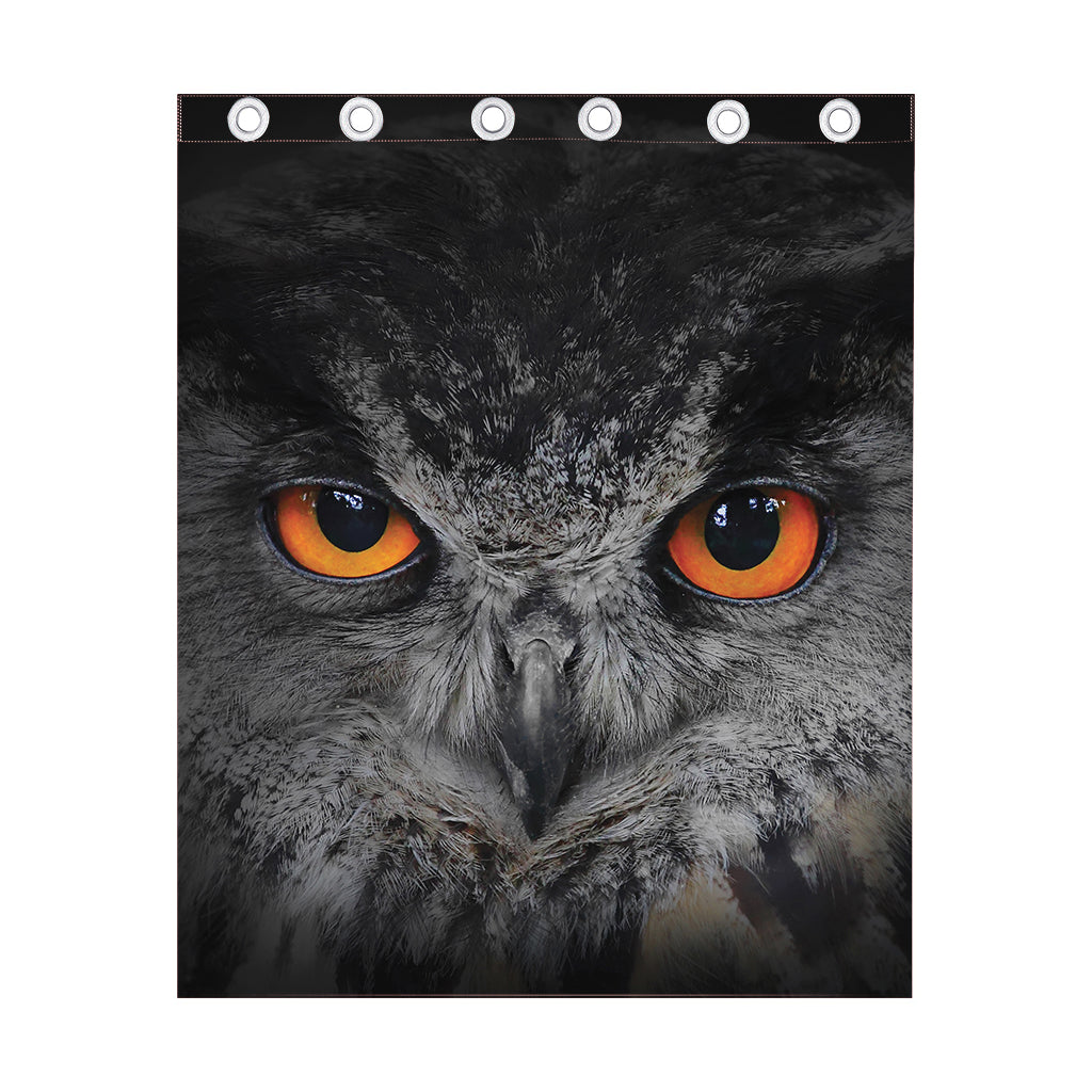 Owl Eyes Print Curtain