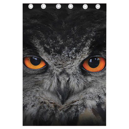Owl Eyes Print Curtain