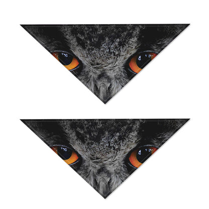 Owl Eyes Print Dog Bandana