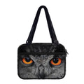 Owl Eyes Print Double Strap Bible Bag
